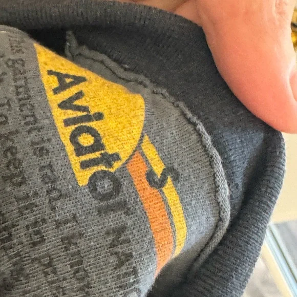 Aviator nation smiley face cropped hoodie